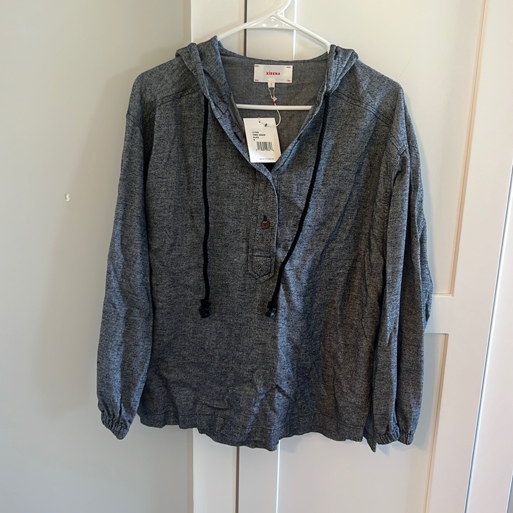 Xirena Finch Black Hoodie (unworn with tags)